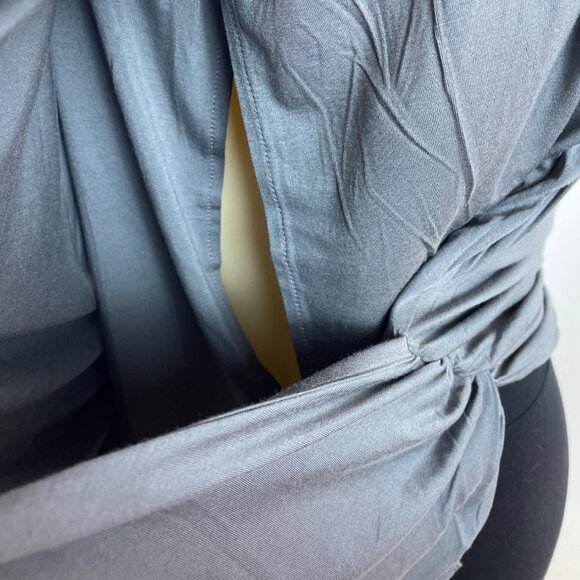 Smallshow Maternity Sleeveless Side Ruched Tank Top Gray Sz L - New - Picture 5 of 9